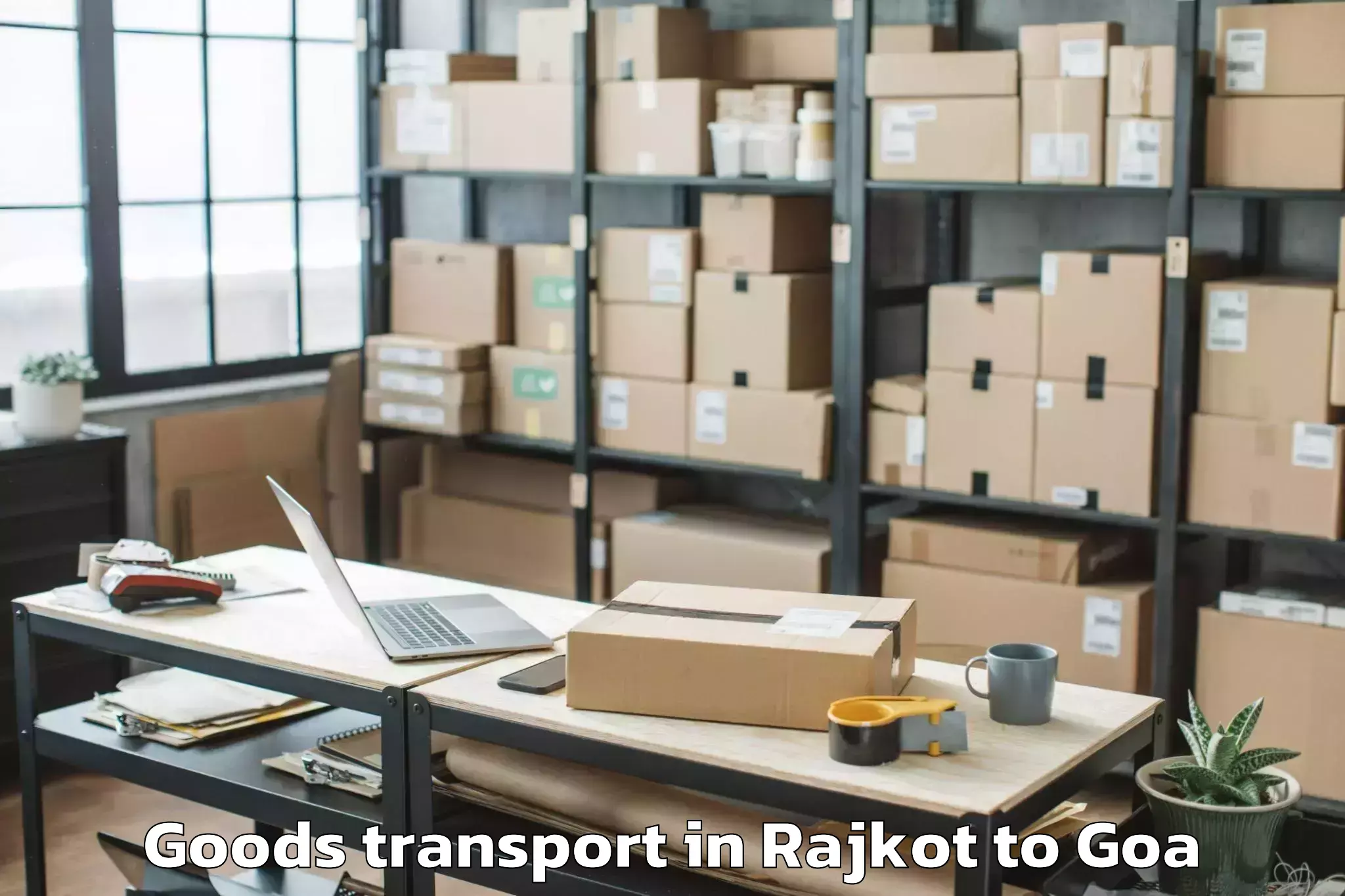 Hassle-Free Rajkot to Navelim Goods Transport